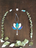 Mini Iridescent with Mirror Lotus